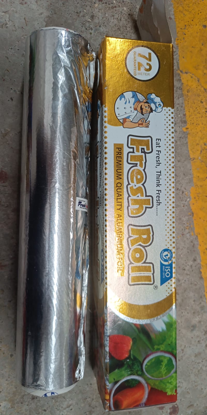 5989 Premium Quality Food Grade Aluminum Foil Roll Heavy Duty Non Stick Thick Aluminum Foil Sheet Baking Grilling Tool 72Mtr (1Pc) 5989 Premium Quality Food Grade Aluminum Foil Roll Heavy Duty Non Stick Thick Aluminum Foil Sheet Baking Grilling Tool 72Mtr (1Pc)
